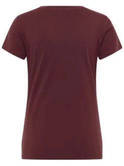 Mustang Damen T-Shirt in braun - Ausschnitt: Rundhals