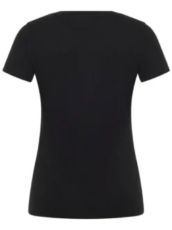 Mustang Damen T-Shirt in schwarz - Ausschnitt: Rundhals