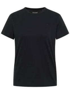 Mustang Damen T-Shirt in schwarz - Ausschnitt: Rundhals