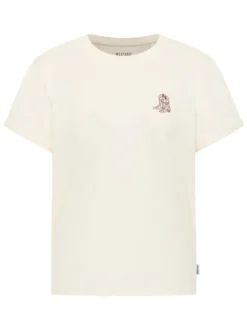 Mustang Damen T-Shirt in weiß - Ausschnitt: Rundhals