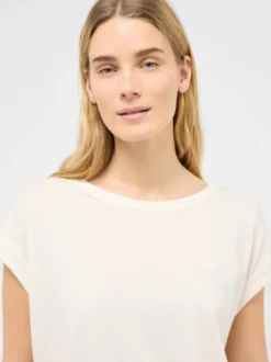 Mustang Damen T-Shirt in weiß - Ausschnitt: Rundhals