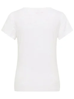 Mustang Damen T-Shirt in weiß - Ausschnitt: Rundhals