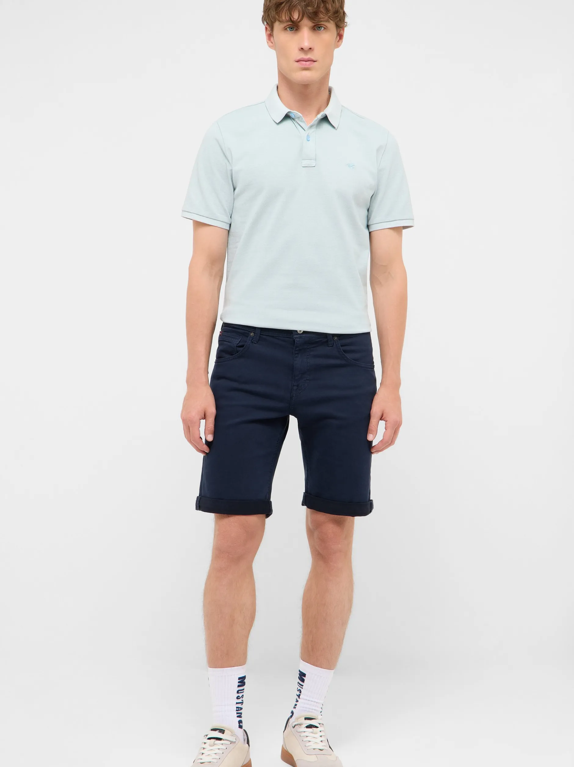 Mustang Herren Jeansshorts in schwarz