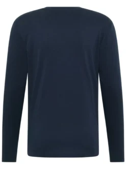 Mustang Herren Langarmshirt in blau - Ärmel: langarm