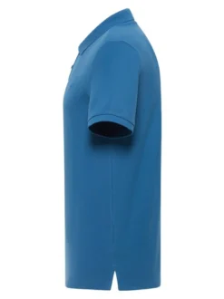 Mustang Herren Polo in blau - Ausschnitt: Henley
