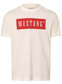 Mustang Herren T-Shirt - Austin in ecru - Ärmel: kurzarm