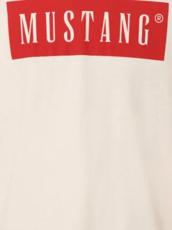 Mustang Herren T-Shirt - Austin in ecru - Ärmel: kurzarm
