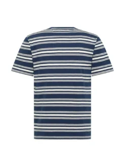 Mustang Herren T-Shirt in blau - Ausschnitt: Rundhals