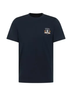 Mustang Herren T-Shirt in blau - Ausschnitt: Rundhals
