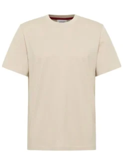Mustang Herren T-Shirt in ecru - Ausschnitt: Rundhals