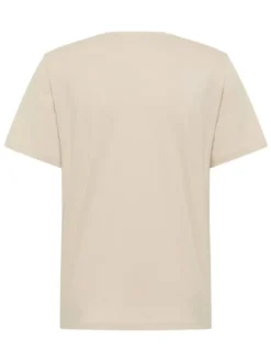Mustang Herren T-Shirt in ecru - Ausschnitt: Rundhals