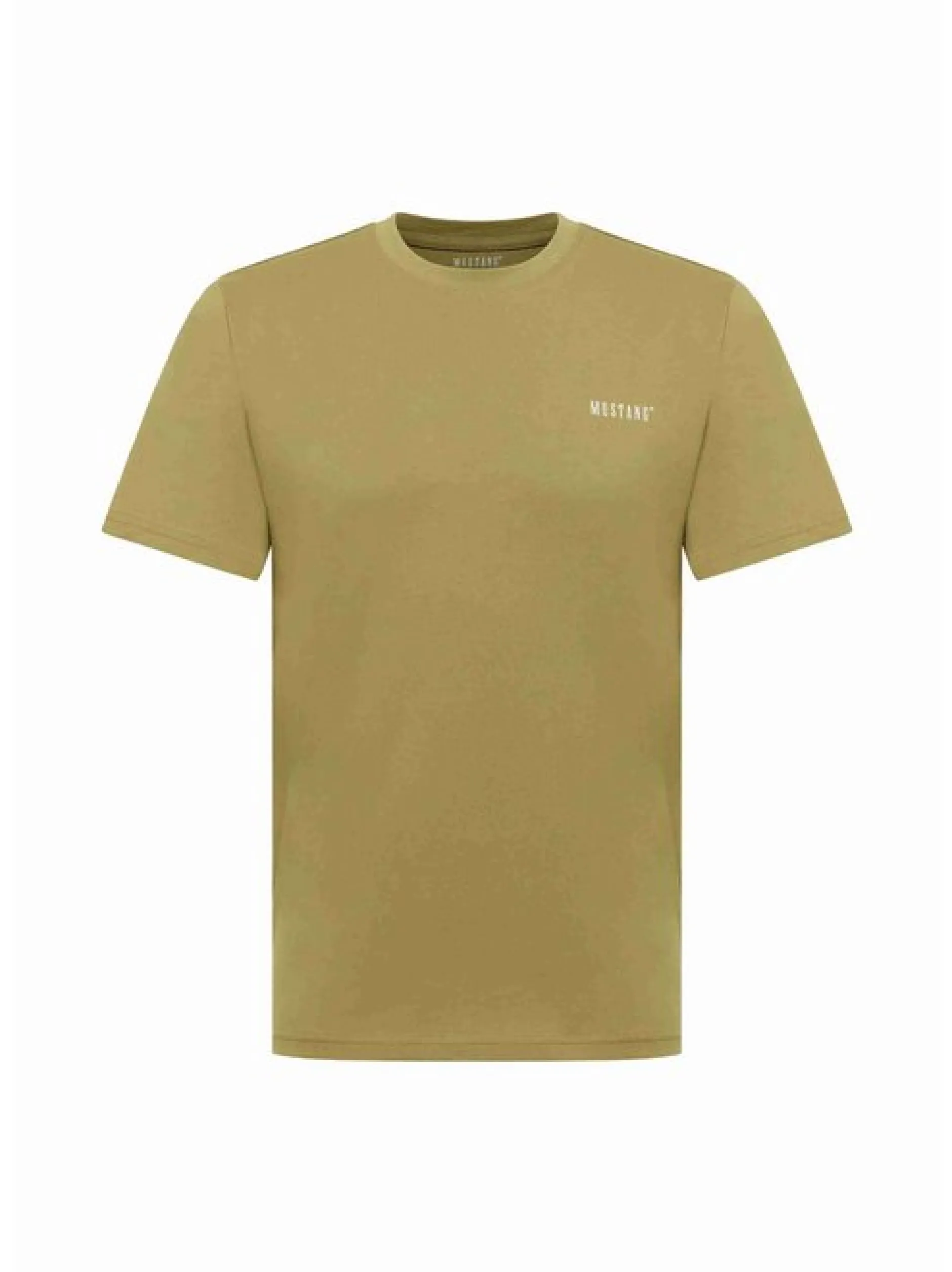 Mustang Herren T-Shirt in grün - Ausschnitt: Rundhals