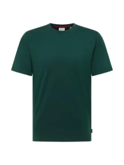 Mustang Herren T-Shirt in grün - Ausschnitt: Rundhals