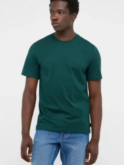 Mustang Herren T-Shirt in grün - Ausschnitt: Rundhals