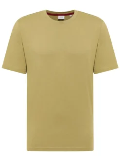Mustang Herren T-Shirt in grün - Ausschnitt: Rundhals