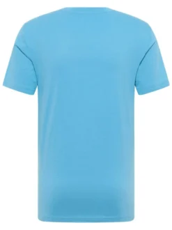 Mustang Herren T-Shirt in hellblau - Ärmel: Halbarm