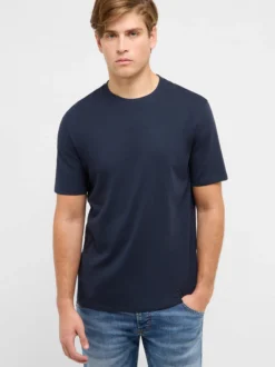 Mustang Herren T-Shirt in marine - Ausschnitt: Rundhals