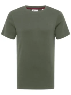 Mustang Herren T-Shirt in oliv - Ausschnitt: Rundhals