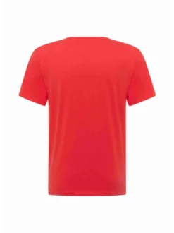 Mustang Herren T-Shirt in rot - Ausschnitt: Rundhals