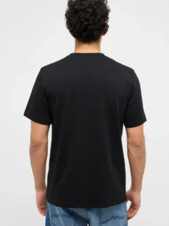 Mustang Herren T-Shirt in schwarz - Ausschnitt: Rundhals