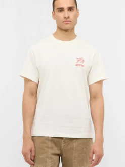 Mustang Herren T-Shirt in weiß - Ausschnitt: Rundhals
