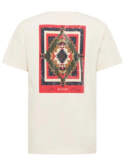 Mustang Herren T-Shirt in weiß - Ausschnitt: Rundhals