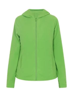 MyMo Damen Fleecejacke in grün