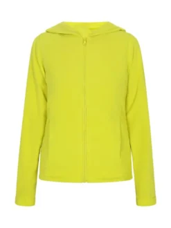 MyMo Damen Fleecejacke in limone