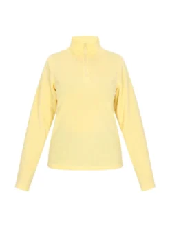 MyMo Damen Fleecepullover in gelb