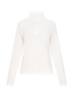 MyMo Damen Fleecepullover in ecru