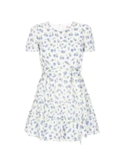 MyMo Damen Kleid in blau - Ausschnitt: Rundhals