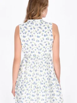 MyMo Damen Kleid in blau - Länge: mittel