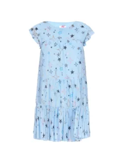 MyMo Damen Kleid in hellblau - Ausschnitt: Rundhals
