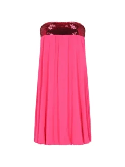MyMo Damen Kleid in pink - Länge: mittel
