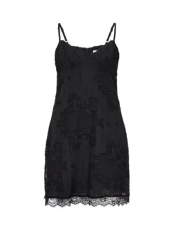 MyMo Damen Kleid in schwarz - Länge: mittel