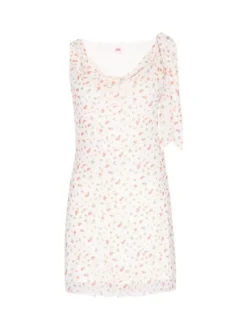 MyMo Damen Kleid in weiß - Länge: mittel