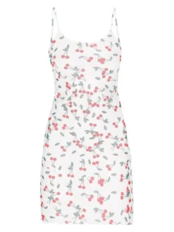 MyMo Damen Kleid in weiß - Länge: mittel