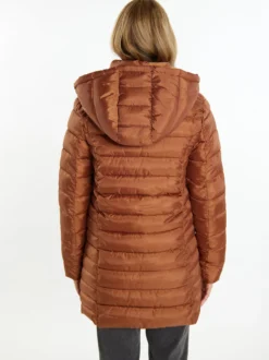 MyMo Damen leichte Steppjacke in braun