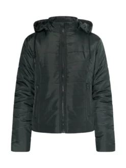 MyMo Damen Leicht wattierte Jacke in anthrazit