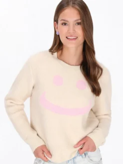 MyMo Damen Pullover in beige - Ausschnitt: Rundhals