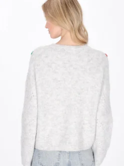 MyMo Damen Pullover in grau - Ausschnitt: Rundhals