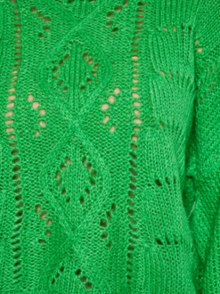 MyMo Damen Pullover in grün - Ausschnitt: Rundhals