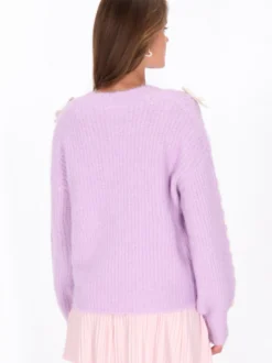 MyMo Damen Pullover in lila