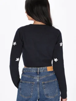 MyMo Damen Pullover in marine - Ausschnitt: Rundhals