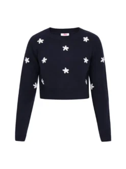 MyMo Damen Pullover in marine - Ausschnitt: Rundhals