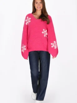 MyMo Damen Pullover in pink