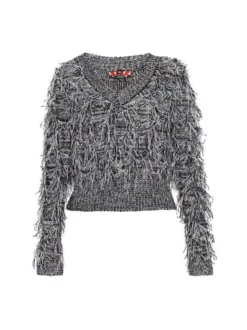 MyMo Damen Pullover in schwarz