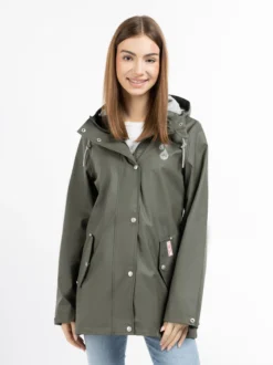 MyMo Damen Regenjacke in oliv