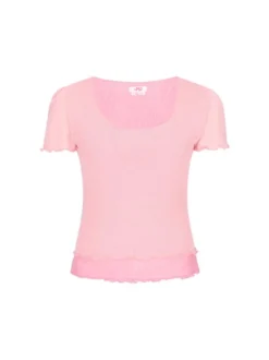 MyMo Damen Shirt in pink - Ausschnitt: Rundhals