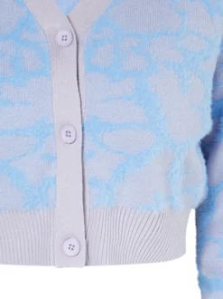 MyMo Damen Strickjacke in blau